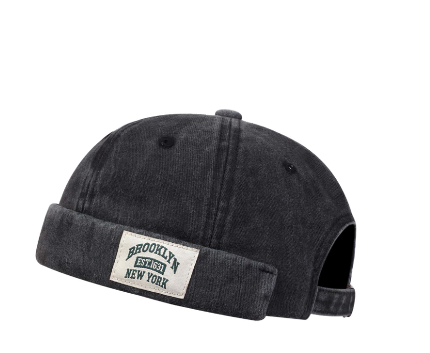 Men’s BROOKLYN 1631 Vintage-Style Newsboy Cap, Distressed Casual Flat Top Hat for Everyday & Streetwear
