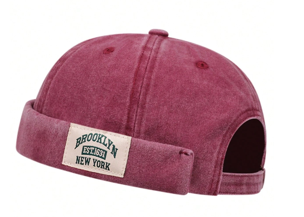 Men’s BROOKLYN 1631 Vintage-Style Newsboy Cap, Distressed Casual Flat Top Hat for Everyday & Streetwear