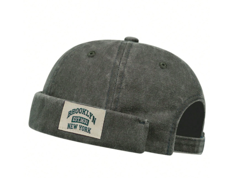Men’s BROOKLYN 1631 Vintage-Style Newsboy Cap, Distressed Casual Flat Top Hat for Everyday & Streetwear