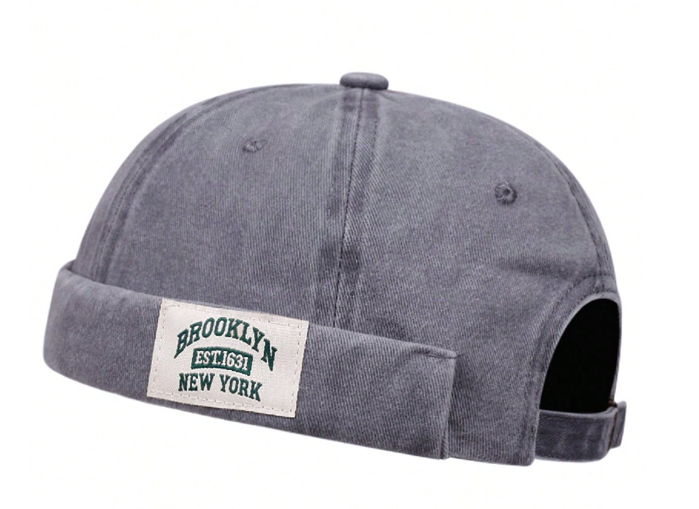 Men’s BROOKLYN 1631 Vintage-Style Newsboy Cap, Distressed Casual Flat Top Hat for Everyday & Streetwear