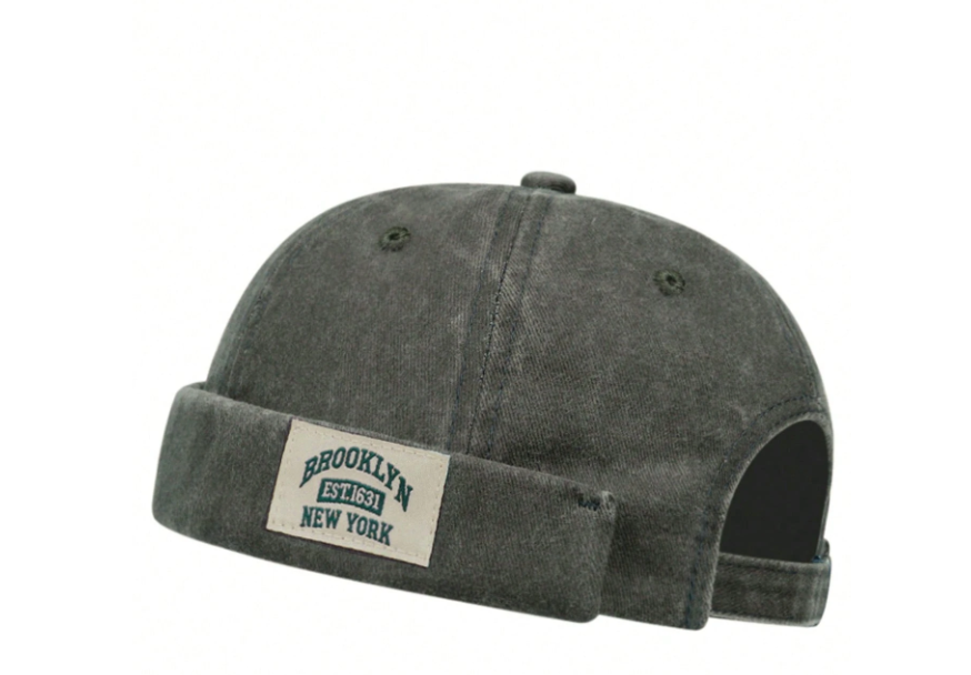 Men’s BROOKLYN 1631 Vintage-Style Newsboy Cap, Distressed Casual Flat Top Hat for Everyday & Streetwear