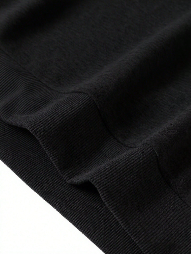 Men’s Versatile Casual Letter Print Zip-Up Sweatshirt with Collar for Autumn/Winter