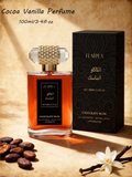 100ml (3.4 fl oz) alcohol-free Middle Eastern fragrance spray featuring rich cocoa milk and vanilla floral notes. Comes in a large glass bottle and offers a long-lasting scent—perfect as a gift for Christmas or Halloween.