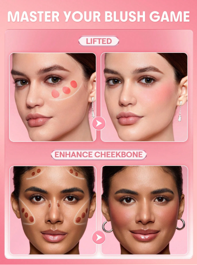SHEGLAM Color Bloom Liquid Blush in Night Drive is a lightweight, waterproof blush with rich pigment and long-lasting, non-fading glow. Its pink-purple shade blends smoothly, perfect for daily wear, parties, and trendy Y2K looks.