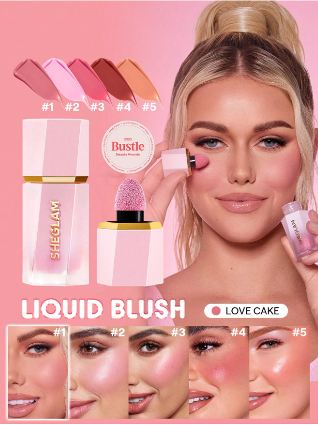 SHEGLAM Color Bloom Liquid Blush in Night Drive is a lightweight, waterproof blush with rich pigment and long-lasting, non-fading glow. Its pink-purple shade blends smoothly, perfect for daily wear, parties, and trendy Y2K looks.